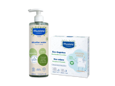 Organic micellar water & reusable eco wipes set