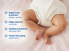 Diaper rash sprayable cream