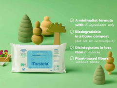 Home compostable fragrance-free wipes (single pack)