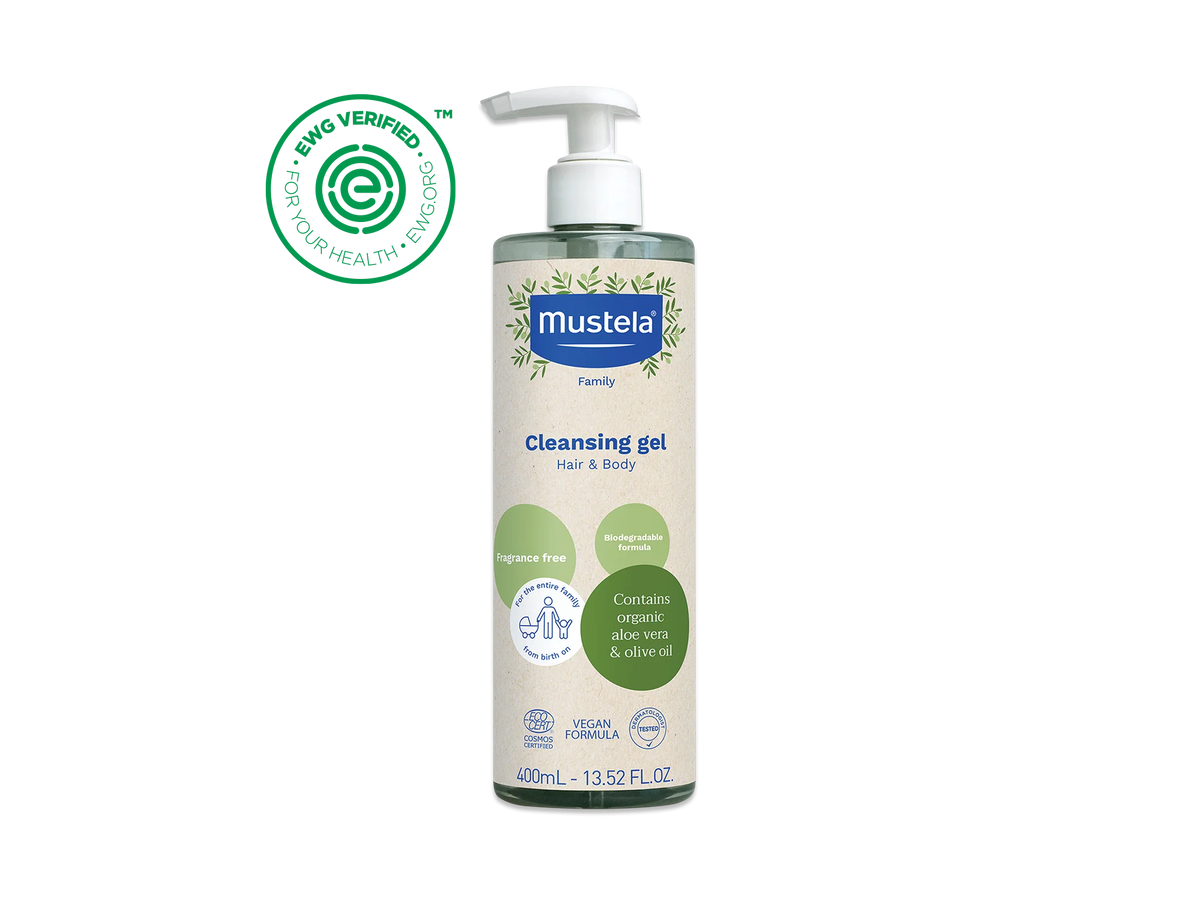Organic cleansing gel with olive oil and aloe