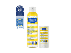 SPF 50 Mineral sunscreen spray and stick