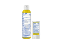 SPF 50 Mineral sunscreen spray and stick